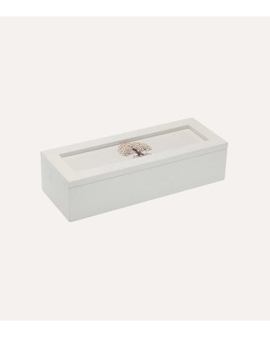 Caja de té Gaia Rectangular de MDF