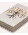 Libro Decorativo con Compartimento Gaia de Lienzo y Madera