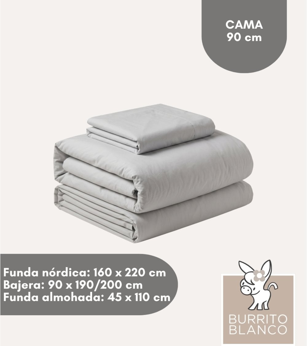 Juego de Funda Nórdica Reversible Clásica con Bajera de Algodón