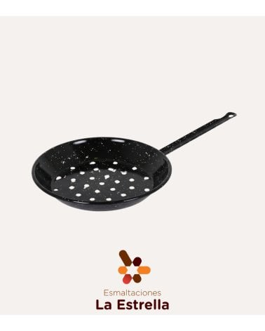 Sartén para Asar Castañas de Hierro