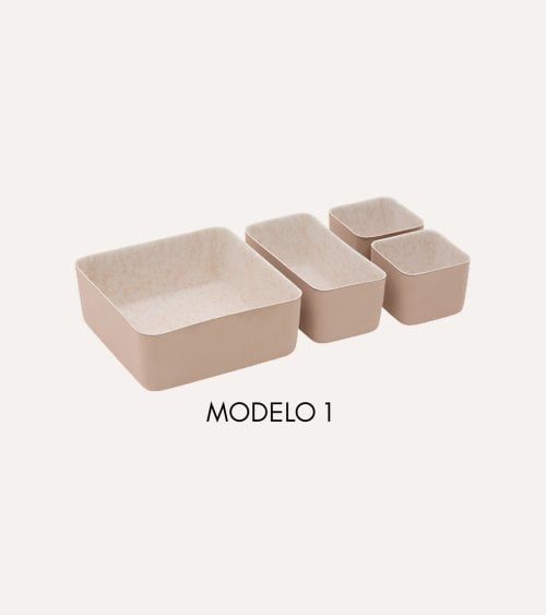Set de 4 Organizadores Feltia Altos de Fieltro