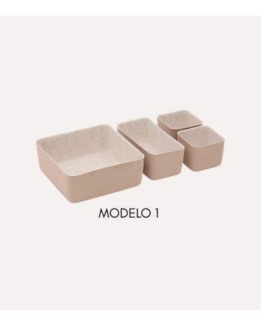 Set de 4 Organizadores Feltia Altos de Fieltro