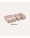 Set de 4 Organizadores Feltia Altos de Fieltro