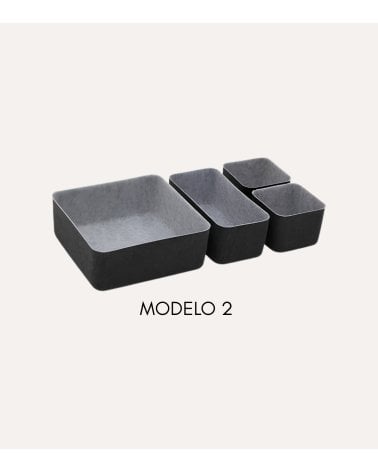 Set de 4 Organizadores Feltia Altos de Fieltro