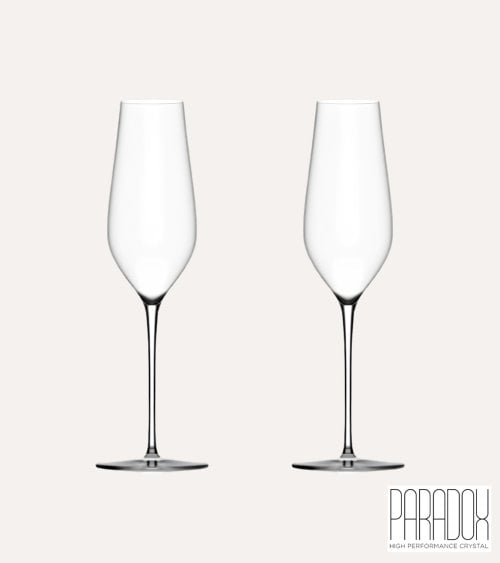 Set de 2 Copas de Champán Teseo de Cristalín