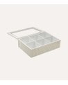 Caja de Té Amelie con 6 Compartimentos de Madera