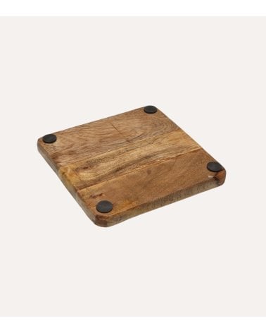 Centro de Mesa Amelie Cuadrado de Madera de Mango