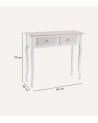 Consola Amelie con 2 Cajones de MDF