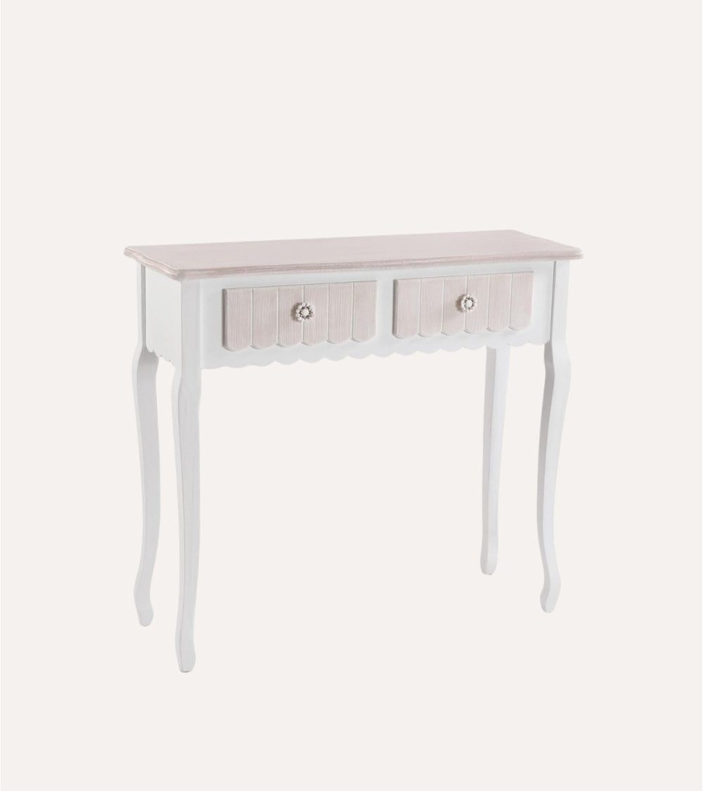 Consola Amelie con 2 Cajones de MDF