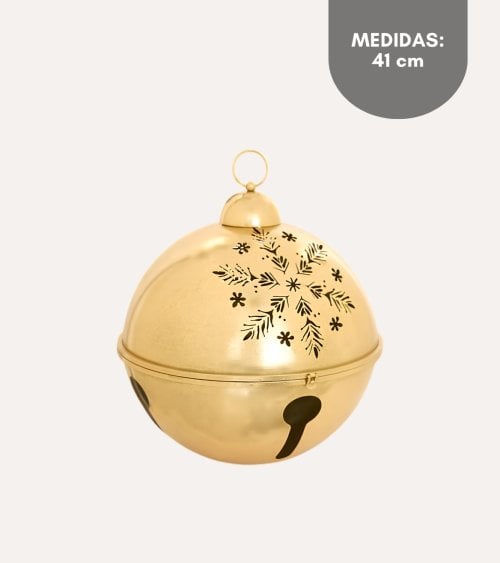 Cascabel con Copo de Nieve para Decoración Navideña