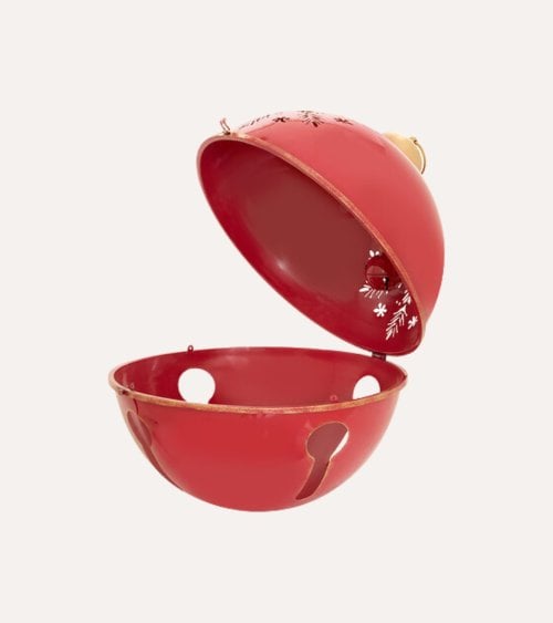 Cascabel con Copo de Nieve para Decoración Navideña