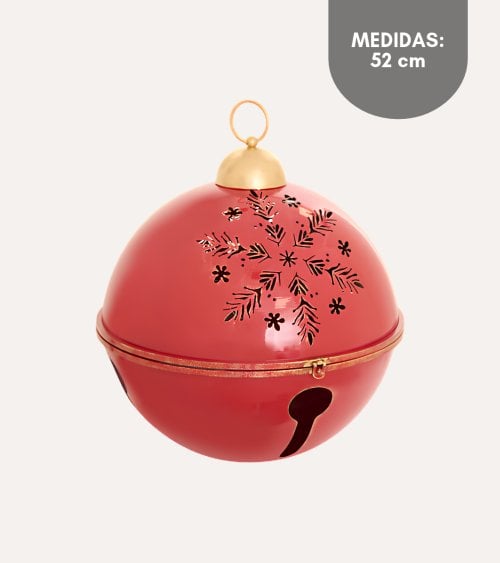 Cascabel con Copo de Nieve para Decoración Navideña