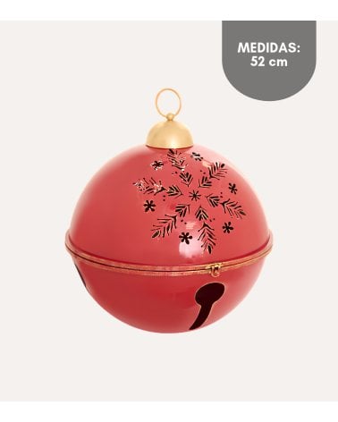 Cascabel con Copo de Nieve para Decoración Navideña