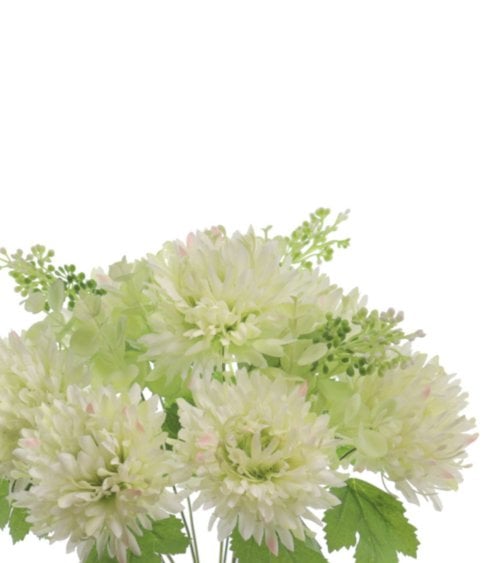 Ramo de Flores Mum Artificial, Decoración Hogar y Eventos, Resistente y Realista-9