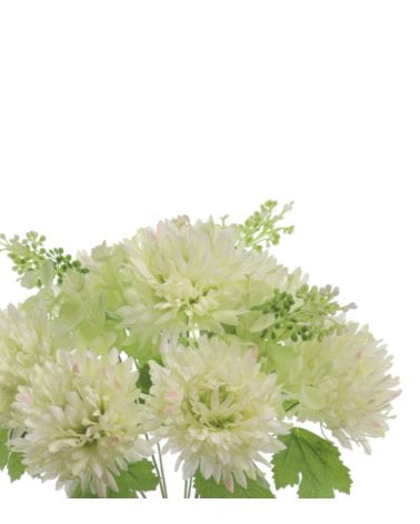 Ramo de Flores Mum Artificial, Decoración Hogar y Eventos, Resistente y Realista-9