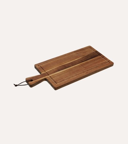 Tabla de Corte con 1 Asa de Madera de Acacia
