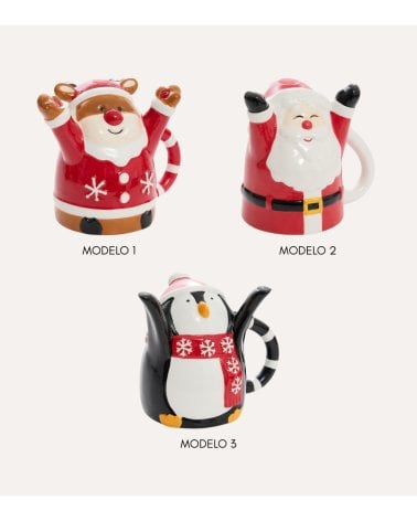 Taza Personaje Navideño Alrevés de Dolomita