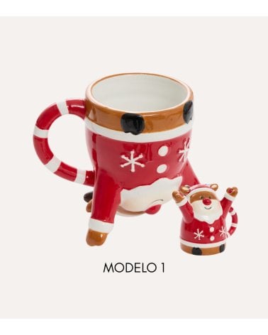 Taza Personaje Navideño Alrevés de Dolomita