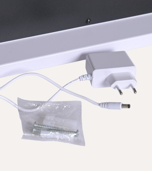 Espejo con Bombillas LED Rectangular y Horizontal Táctil de Mesa