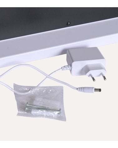 Espejo con Bombillas LED Rectangular y Horizontal Táctil de Mesa