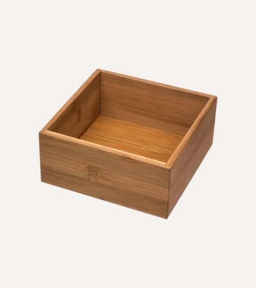 Caja Organizador Tidy Smart Cuadrado para Cajones de Bambú