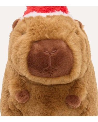 Peluche de Capibara Navideño de Poliéster