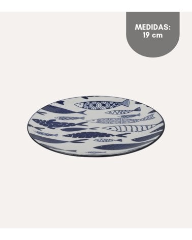 Plato Llano Huelva de Porcelana