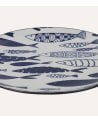 Plato Llano Huelva de Porcelana