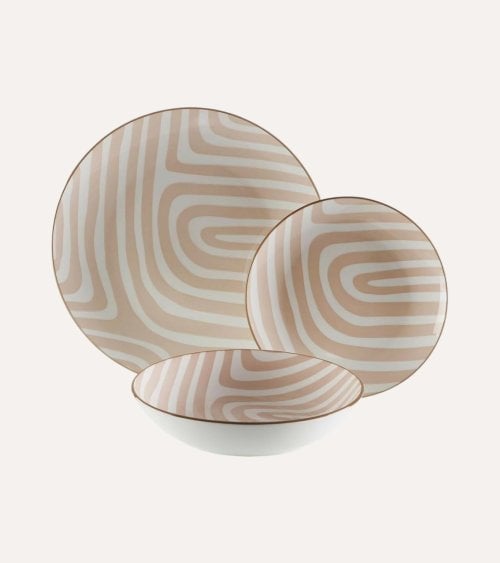 Vajilla de 18 Piezas Denali de Porcelana