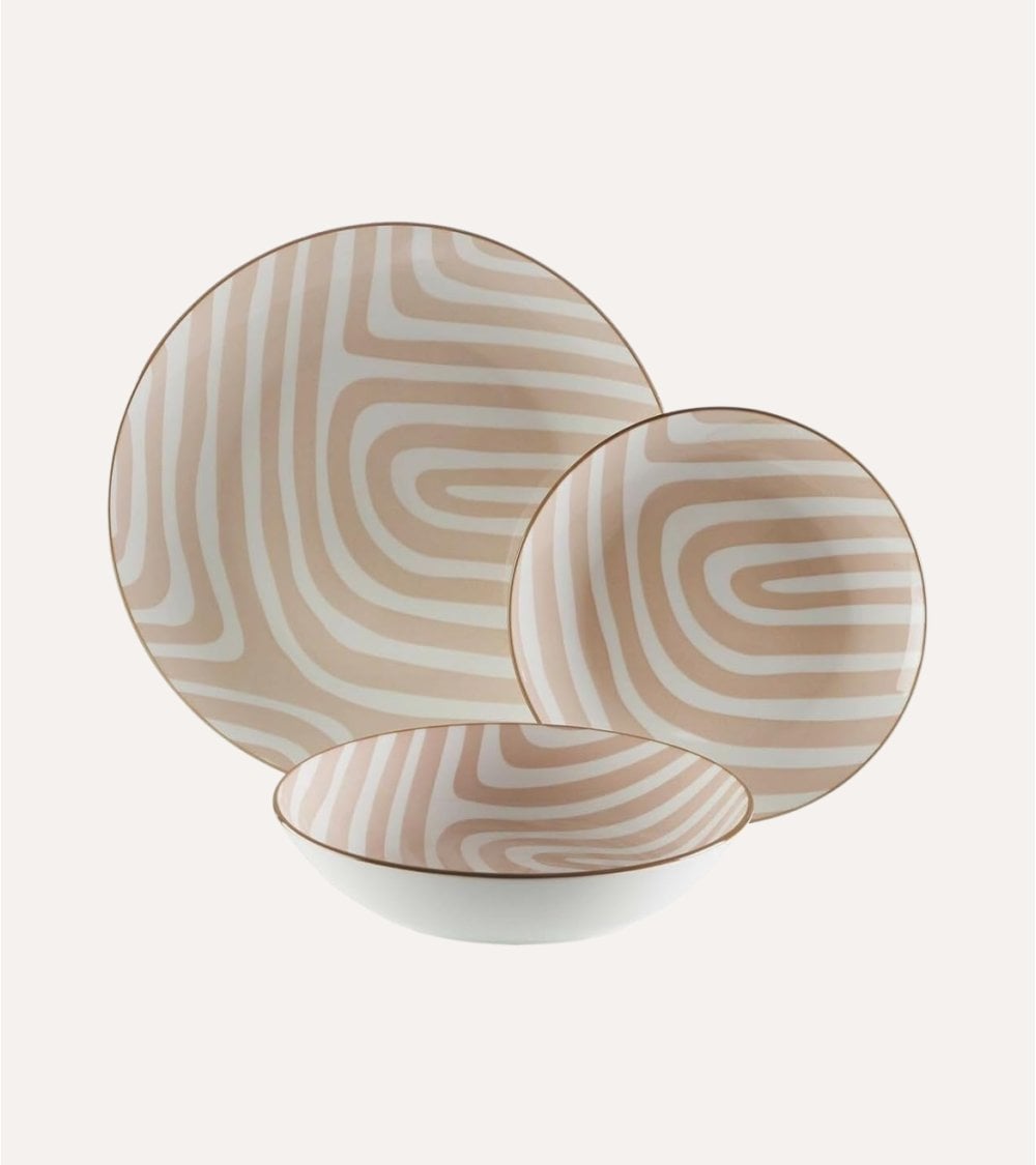 Vajilla de 18 Piezas Denali de Porcelana