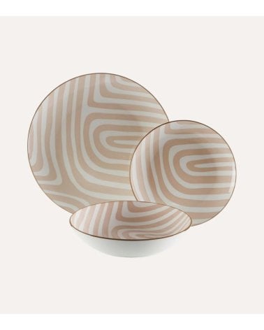 Vajilla de 18 Piezas Denali de Porcelana