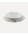 Vajilla de 18 Piezas Almendro de Porcelana
