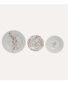 Vajilla de 18 Piezas Almendro de Porcelana