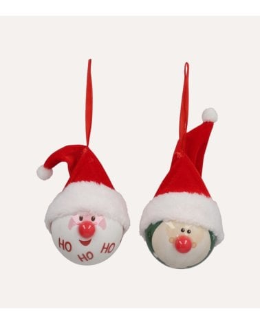 Colgante de Esfera con Papá Noel para Árbol