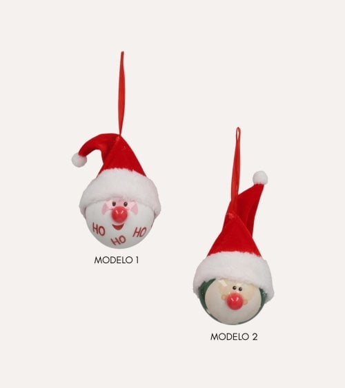 Colgante de Esfera con Papá Noel para Árbol