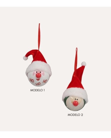 Colgante de Esfera con Papá Noel para Árbol