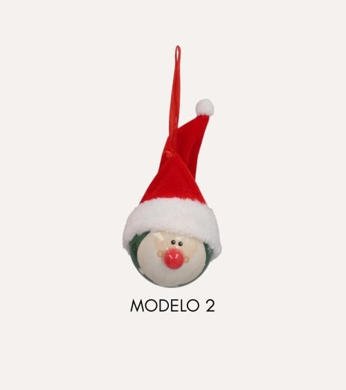 Colgante de Esfera con Papá Noel para Árbol