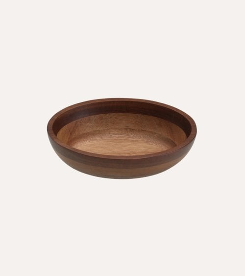Bol Circular de Madera de Acacia