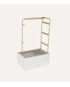 Joyero Organizador Vertical con Colgador de Madera y Metal