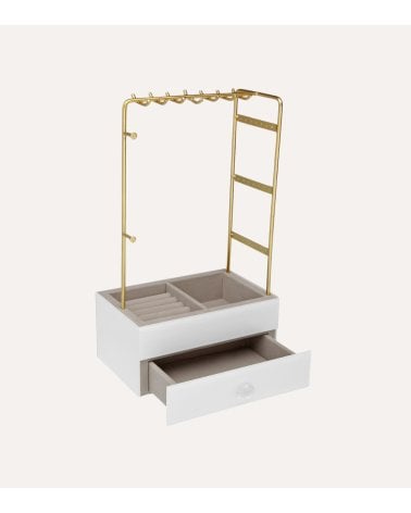 Joyero Organizador Vertical con Colgador de Madera y Metal