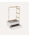 Joyero Organizador Vertical con Colgador de Madera y Metal