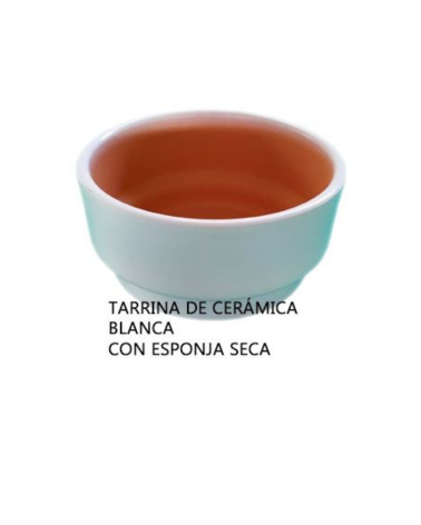 Tarrina de cerámica con esponja para flores 16 cm - Redonda