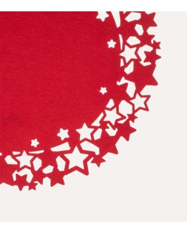 Mantel Individual Estrellas Navideñas de Poliéster