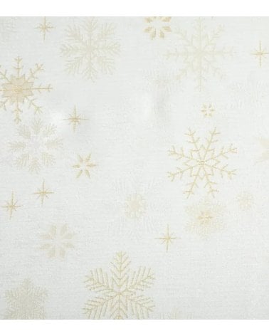 Mantel Navideños Copos de Nieve de Poliéster
