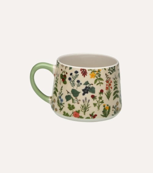 Taza Mug Flores Silvestres de Porcelana