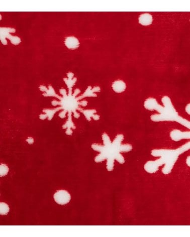 Cojín Navideño con Copos de Nieve de Poliéster