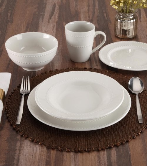 Bol Relieve con Puntos de Porcelana