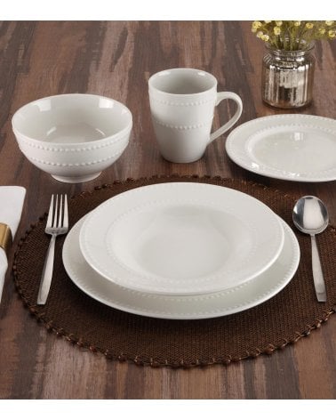 Bol Relieve con Puntos de Porcelana