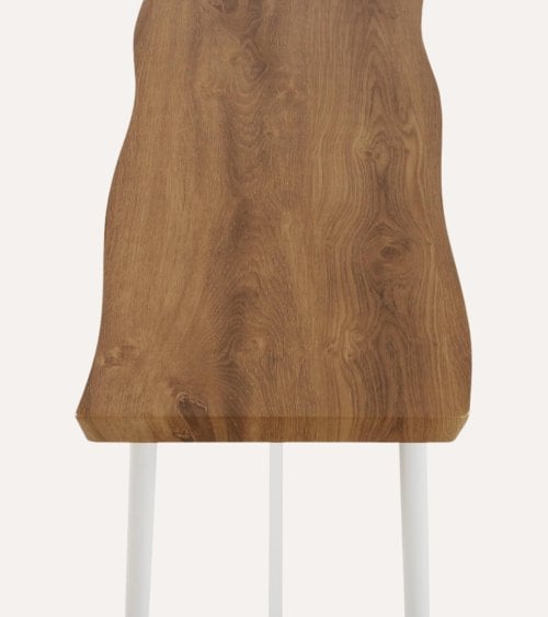 Set de Mesa y 2 Sillas Altas Lizzy de Metal y Madera