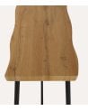 Set de Mesa y 2 Sillas Altas Lizzy de Metal y Madera